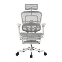 保友办公家具 金豪E 人体工学电脑椅 灰框-银白色