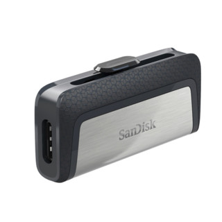 SanDisk 闪迪 SDDDC2-128G-Z46 USB 3.1 U盘 银灰色 128GB USB-A/Type-C双口