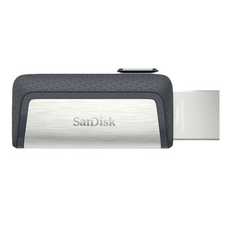 SanDisk 闪迪 SDDDC2-128G-Z46 USB 3.1 U盘 银灰色 128GB USB-A/Type-C双口