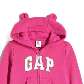 Gap 盖璞 618854 儿童抓绒运动卫衣 粉红色 59cm