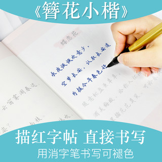 簪花小楷字帖女生字体漂亮古风歌词练字临摹大学生卫夫人簪花集练字帖墨点钢笔字帖楷书行楷硬笔小楷书法字帖（簪花小楷2本）