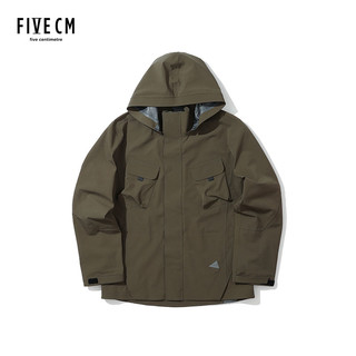 5cm/FIVECM男装时尚宽松夹克季休闲前卫舒适有型7140F8B（XL、Khaki/KHX）