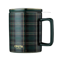 COSTA COFFEE 咖世家咖啡 陶瓷茶杯 355ml 星辉优雅绿