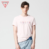 【VIP】GUESS男士圆领经典LOGO短袖上衣T恤-MI2K6425K