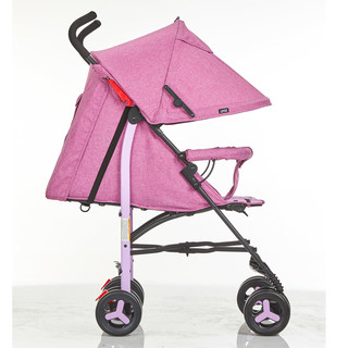 小龙哈彼婴儿推车可坐可躺轻便折叠宝宝婴儿车儿童伞车好孩子旗下（全蓬紫色猫咪(可坐可躺)（赠出行礼包））