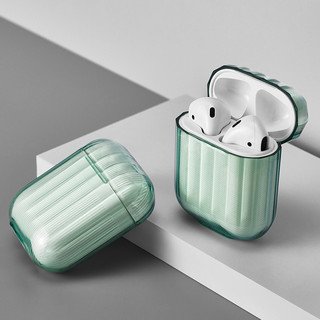 airpods2保护套透明苹果无线蓝牙耳机套ins全包软壳硅胶超薄新AirPods1盒子防丢绳防尘潮apple二代通用ipods（AirPods2代保护套【科技灰】送防丢绳）