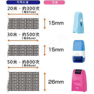 隐私保密印章日本plus普乐士乱码快递单信息消除笔涂抹保护个人隐私信息安全防泄密泄露盖字棒快递地址遮覆盖（拔盖式【绿色】小号）