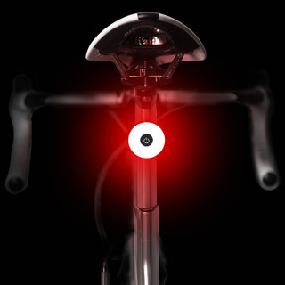自行车尾灯夜间后警示灯USB充电山地车高亮爆闪光灯骑行装备配件（蓝色(红光)）