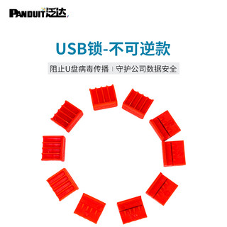 泛达panduitrj45模块锁usba锁网线模块锁rj45跳线锁10个装（光纤模块锁100个装 PSL-LCAB-C）