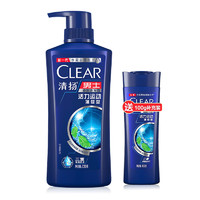 CLEAR 清扬 洗发水 男士控油去屑洗发水套装 洗发液 运动薄荷型 720g*1瓶 送100g