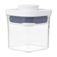 OXO奥秀储物罐密封带盖罐子五谷杂粮收纳盒防潮一键按压便捷储粮(迷你方底0.5L)