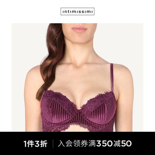 Intimissimi 女士性感丝绒聚拢文胸 RPD1299  2019（80C、紫色）