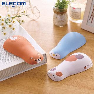 elecom日本可爱鼠标护腕垫硅胶鼠标垫动物造型人体工学男女手腕垫家用办公桌面垫