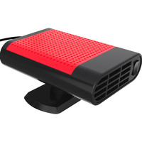 车载暖风机12-24v电动取暖器挖机车内制热电暖气汽车用速热加热器（【顺丰包邮】【吸盘支架两用款】12V汽车灰色②推荐）