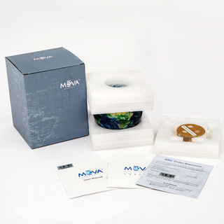 美国mova光能自转地球仪磁悬浮永动仪创意礼品办公室客厅装饰摆件（卫星云图8英寸（光能自转））
