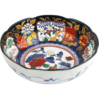 美浓烧日本陶瓷碗家用和风餐具日式吃饭汤碗拉面碗大号复古盘子碗