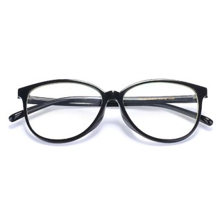 防蓝光防辐射电脑眼镜配近视女眼睛平光眼镜框男复古文艺黑框眼镜