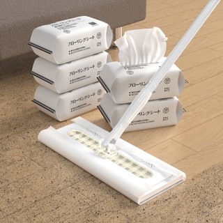 静电除尘纸拖把吸尘免洗湿纸巾擦地纸家用一次性拖布地板拖地湿巾