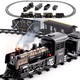 qdrone 儿童复古模型套装带音乐 圣诞节礼物 升级古典电动火车  新增蒸汽冒烟功能