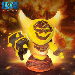 blizzard暴雪网易官方暴雪周边魔兽世界小拉格毛绒公仔拉格纳罗斯抱枕