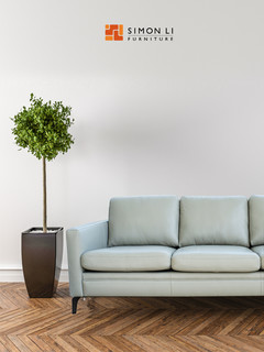 SimonLi真皮沙发 现代轻奢头层牛皮小户型客厅沙发 组合家具C071（三人、限量供应甄选全头层 锻红棕）