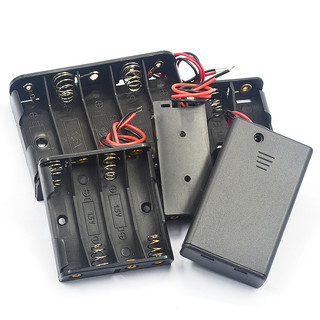 电池盒五5号七7号18650带开关带盖电池座子1节2节3/4/5/6/8节9V（2节7号带线（2个））