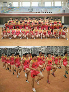 新品田径服套装男定制跑步服中小学生 健身训练服儿童田径运动服（XXXL、28、664儿童-红色）