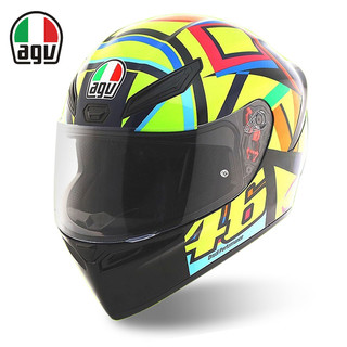 agv k1小乌龟小鱼日月罗拉机车摩托车男全盔赛车跑车女全覆式头盔