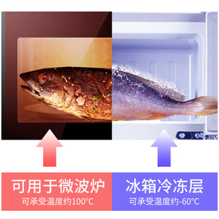 保鲜袋家用经济装加厚手提背心式微波炉专用加热塑料袋食品包装袋（1、背心【530只】中号400+大号130只-卷装）