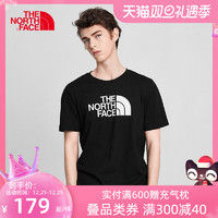 TheNorthFace北面春夏户外休闲男款短袖T恤舒适透气圆领休闲衣（M、A499K/37X（绿色））