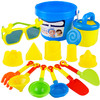 儿童沙滩玩具套装宝宝玩沙子挖沙铲子和桶工具男孩大号沙滩铲套装（建雄（208）大号沙滩车5件套）