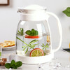 冷水壶大容量玻璃耐高温凉白开水杯茶壶套装家用果汁壶防爆凉水壶（绿色（2000ML）加4带把杯）