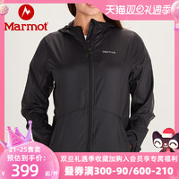 Marmot/土拨鼠21新款运动户外透气轻薄透气女防泼水皮肤衣