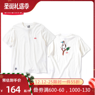 Chums 洽洽鸟日系潮流户外男款短袖t恤长毛鸟印花ch01 1695 M 荧光黄y047 报价价格评测怎么样 什么值得买