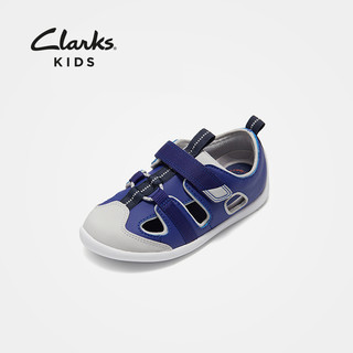 clarks其乐童鞋男女童1-4岁轻便透气软底镂空包头洞洞鞋儿童凉鞋（21、橙色）