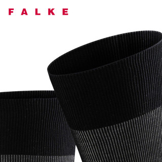 FALKE鹰客Fine Shadow细条纹棉休闲商务透气中筒针织男袜13141（41-42、6569靛蓝色）