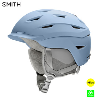 SMITH 史密斯美国进口滑雪头盔男女单双板专业滑雪盔运动护具保暖透气装备 Liberty Mips 蓝色(55-59cm)