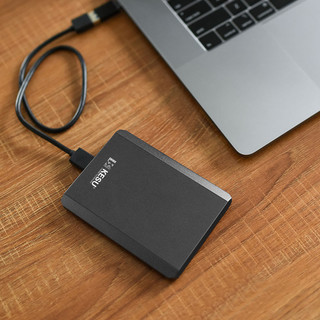 KESU 科硕 K-208 2.5英寸Micro-B便携移动机械硬盘 1TB USB3.0 黑色