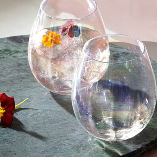 LSA International PEARL系列 玻璃杯 礼盒装 425ml 粉色