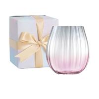 LSA International PEARL系列 玻璃杯 礼盒装 425ml 粉色