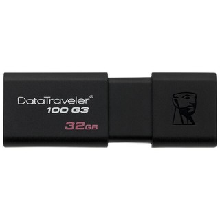 Kingston 金士顿 DataTraveler系列 DT100G3 USB 3.0 U盘 黑色 32GB USB-A