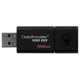 Kingston 金士顿 DataTraveler系列 DT100G3 USB 3.0 U盘 黑色 256GB USB-A