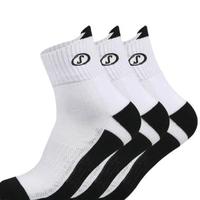 SPALDING 斯伯丁 中性运动中筒袜 SP7010 白黑