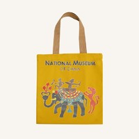 中国国家博物馆 太平有象帆布包 33x41cm 创意卡通图案单肩包