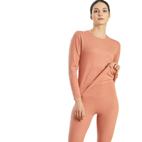 麒麟羊 女士保暖内衣套装 RK002 米驼色 XXL