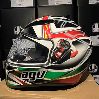 AGV K3SV 摩托车头盔 全盔 王者黑白 S码