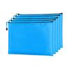 BeiDuoMei 贝多美 帆布拉链文件袋 A4 常规款 浅蓝球纹袋 10个装