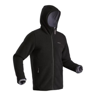 DECATHLON 迪卡侬 SH100 男子抓绒衣 8526050 黑色 XXL