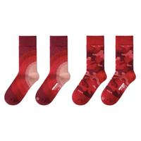 Bananain 蕉内 男士长筒袜套装 2P-BS520C 走赢款 2双装 红色 40-45