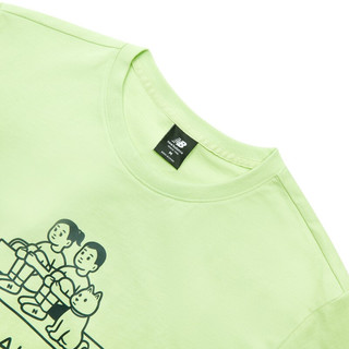 new balance Noritake联名款 中性运动T恤 AMT12349 绿色 XL